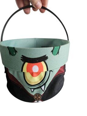 Kelloggs Spongebob Squarepants Vampire Plankton Halloween Candy Pail Viacom 2009